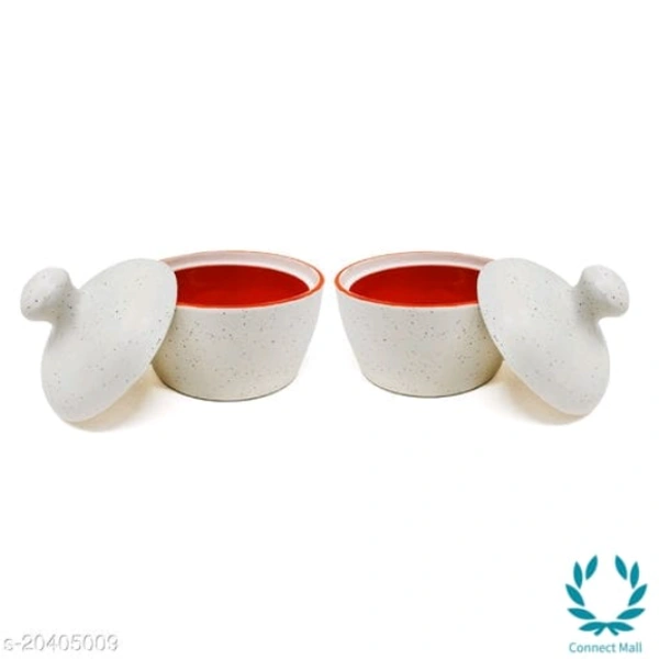 Handcrafted White Red Marble Ceramic Butter Pot with Lid - POT